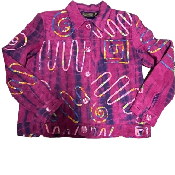 Jacket by Allure Petite Medium.   BL/RD1 - Picture 1 of 2